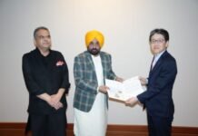 ਜਾਪਾਨ ਦੌਰੇ ਦੇ ਦੂਜੇ ਦਿਨ ਮੁੱਖ ਮੰਤਰੀ ਦੇ ਸੁਹਿਰਦ ਯਤਨਾਂ ਸਦਕਾ ਸੂਬੇ ਵਿੱਚ 400 ਕਰੋੜ ਰੁਪਏ ਦੇ ਨਿਵੇਸ਼ ਲਈ ਹੋਇਆ ਰਾਹ ਪੱਧਰਾ