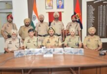 सरहद पार से हथियारों की तस्करी के मॉड्यूल से जुड़े चार आरोपी सात पिस्तौलों सहित गिरफ्तार