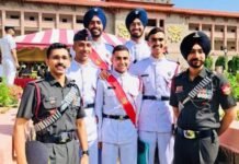 ਮਹਾਰਾਜਾ ਰਣਜੀਤ ਸਿੰਘ ਆਰਮਡ ਫੋਰਸਿਜ਼ ਪ੍ਰੈਪਰੇਟਰੀ ਇੰਸਟੀਚਿਊਟ ਦੇ ਪੰਜ ਕੈਡਿਟ ਐਨਡੀਏ ਤੋਂ ਹੋਏ ਪਾਸ-ਆਊਟ