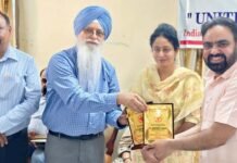 रेड क्रॉस सोसायटी द्वारा सरबत दा भला ट्रस्ट किया सम्मानित