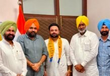 मानसा में शिरोमणि अकाली दल को बड़ा झटका, पूर्व जिला युवा प्रधान हनीश बंसल आम आदमी पार्टी में शामिल