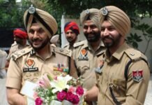 गुरप्रीत सिंह भुल्लर ने आईजीपी बॉर्डर रेंज का पदभार संभाला।