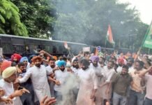 Punjab Congress Protest Targets CEC Gyanesh Kumar, Demands Removal Over Electoral Process Concerns